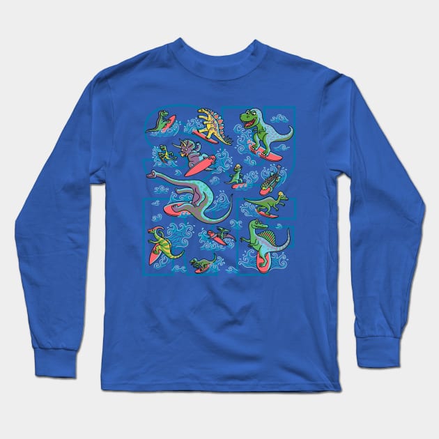 jurassic surfing Long Sleeve T-Shirt by byTxemaSanz